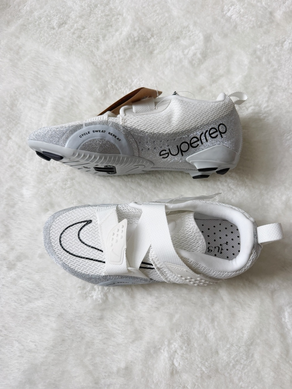 Nike SuperRep Cycle 2 Next Nature Premium 'Pure Platinum Glitter' Women’s 6.5